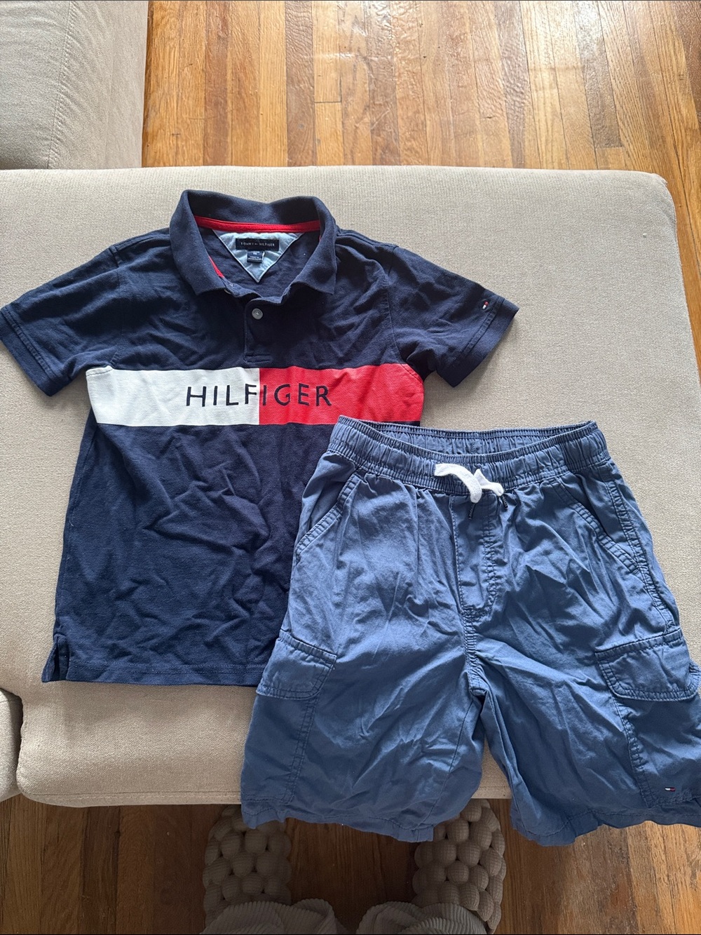 Tommy Hilfiger Navy, Red & White Kids Matching Set